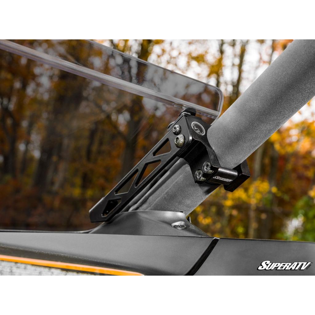 SuperATV Can - Am Maverick R Scratch - Resistant Half Windshield - MojoMotoSport.com