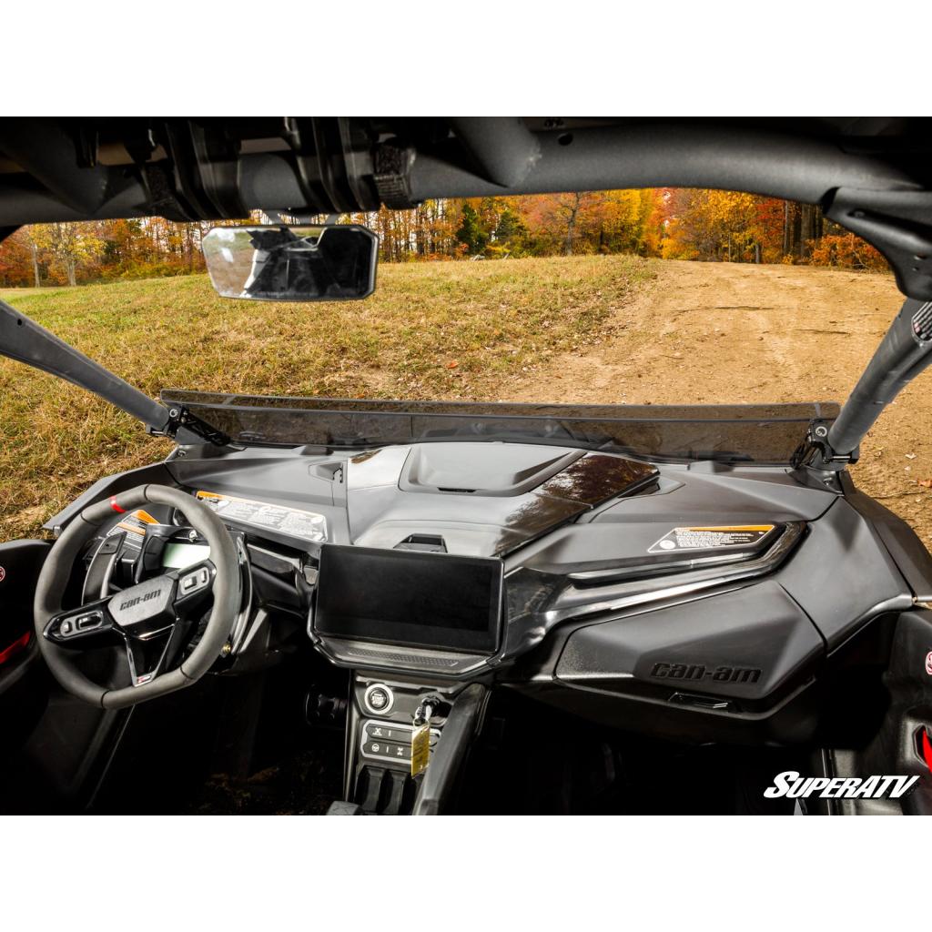 SuperATV Can - Am Maverick R Scratch - Resistant Half Windshield - MojoMotoSport.com