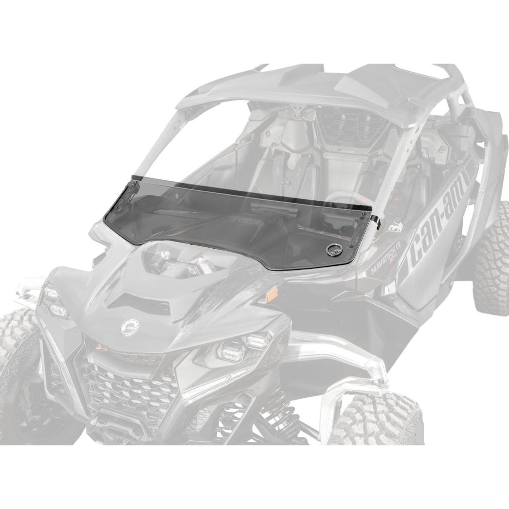 SuperATV Can - Am Maverick R Scratch - Resistant Half Windshield - MojoMotoSport.com