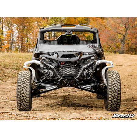 SuperATV Can - Am Maverick R Scratch - Resistant Half Windshield - MojoMotoSport.com