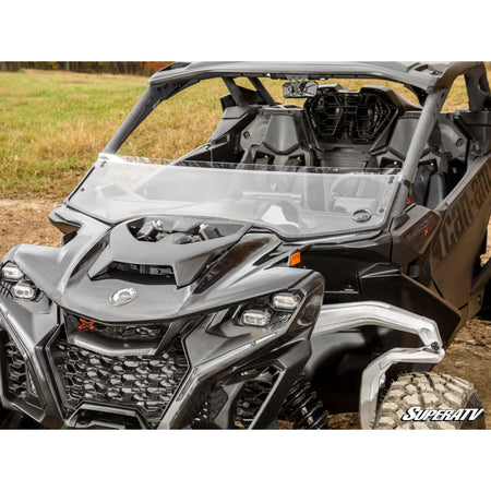SuperATV Can - Am Maverick R Scratch - Resistant Half Windshield - MojoMotoSport.com
