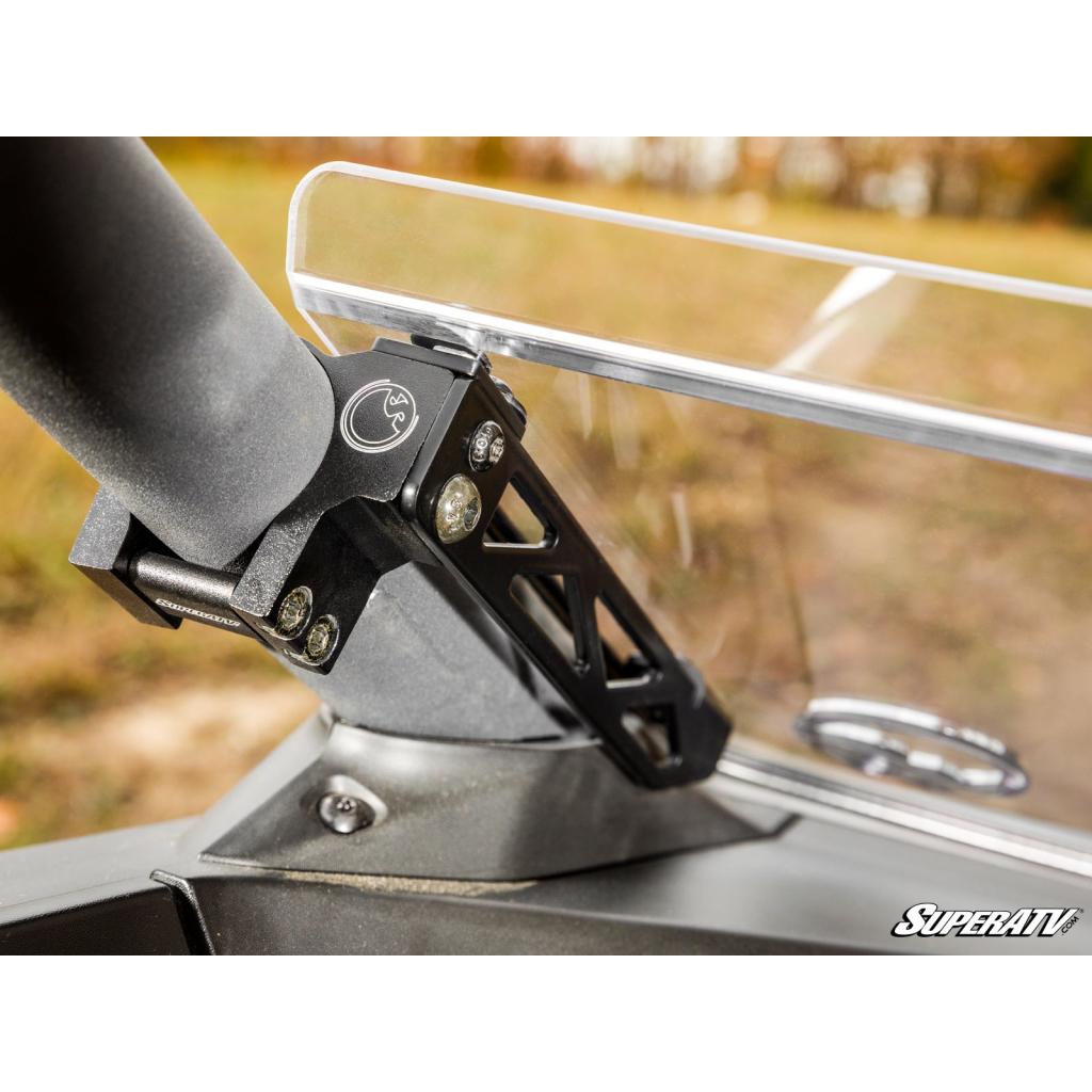 SuperATV Can - Am Maverick R Scratch - Resistant Half Windshield - MojoMotoSport.com