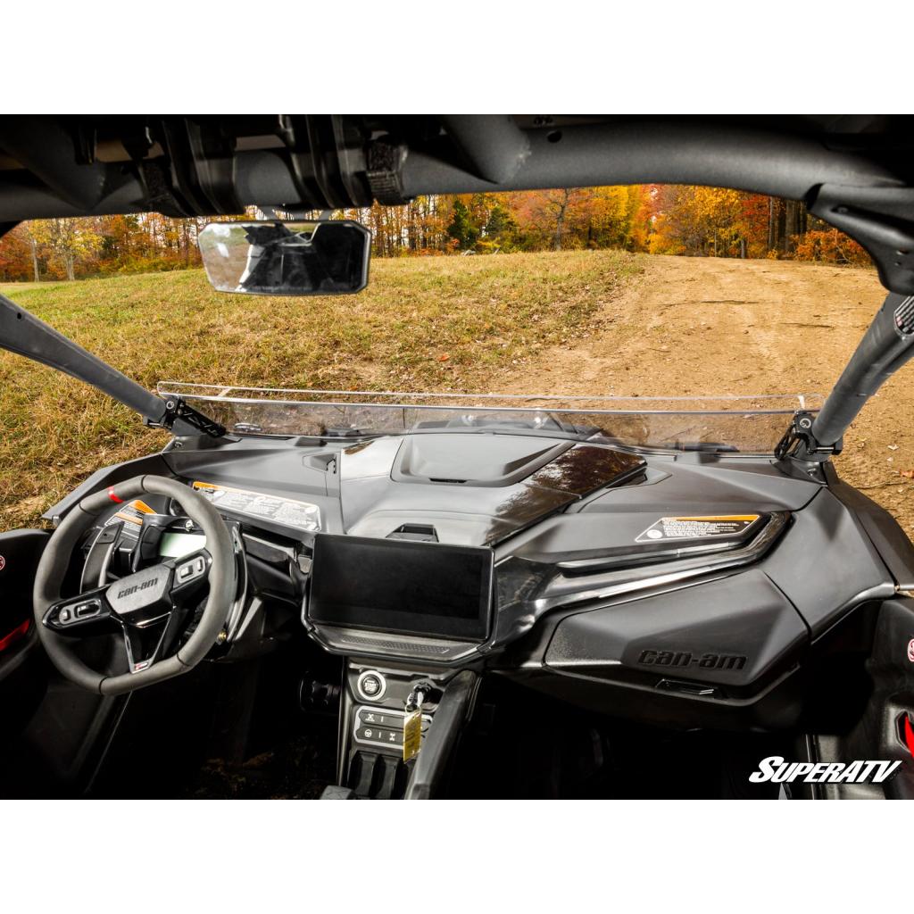 SuperATV Can - Am Maverick R Scratch - Resistant Half Windshield - MojoMotoSport.com