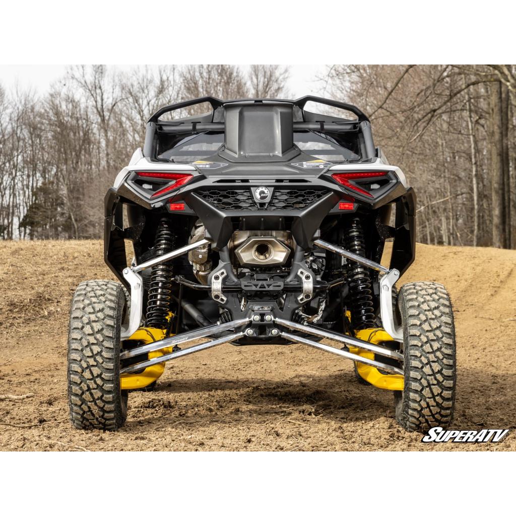 SuperATV Can - Am Maverick R Scratch - Resistant Rear Windshield - MojoMotoSport.com