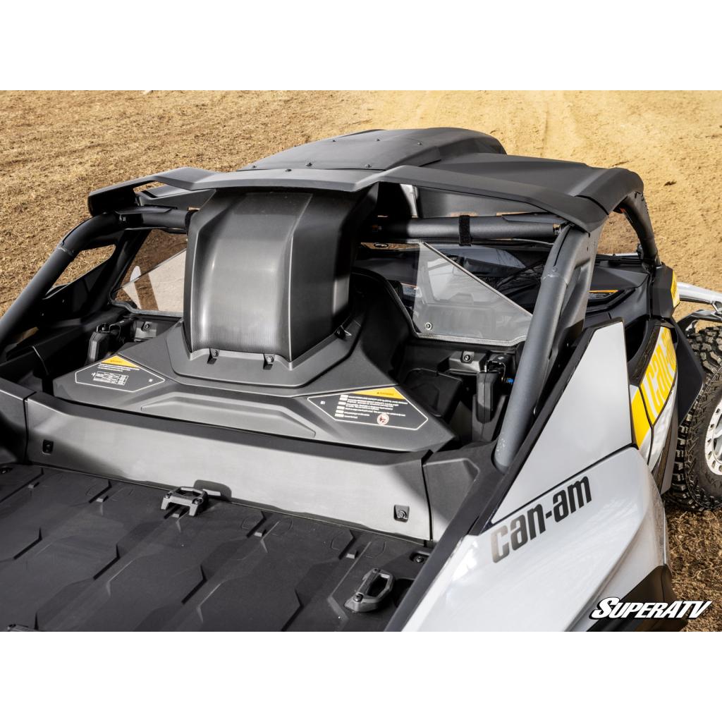 SuperATV Can - Am Maverick R Scratch - Resistant Rear Windshield - MojoMotoSport.com