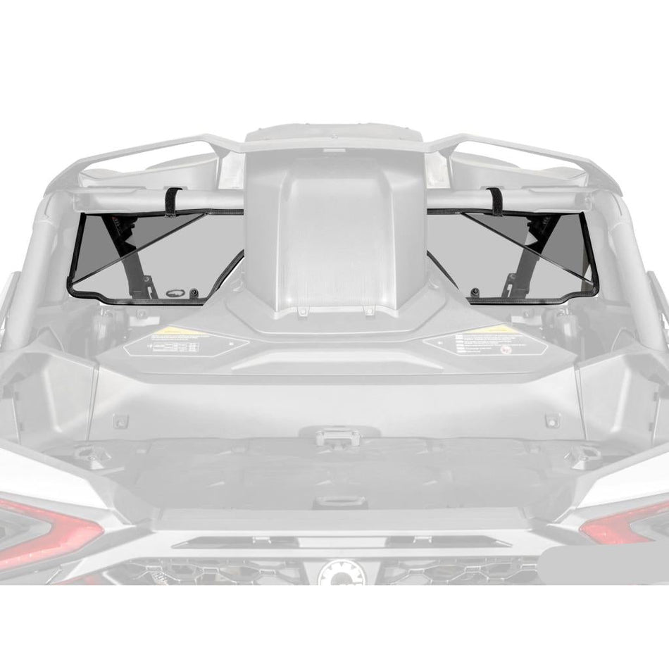 SuperATV Can - Am Maverick R Scratch - Resistant Rear Windshield - MojoMotoSport.com