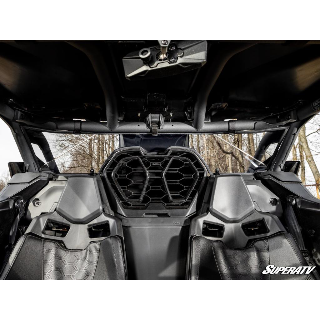 SuperATV Can - Am Maverick R Scratch - Resistant Rear Windshield - MojoMotoSport.com