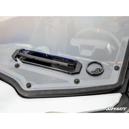 SuperATV Can - Am Maverick R Scratch - Resistant Vented Full Windshield - MojoMotoSport.com