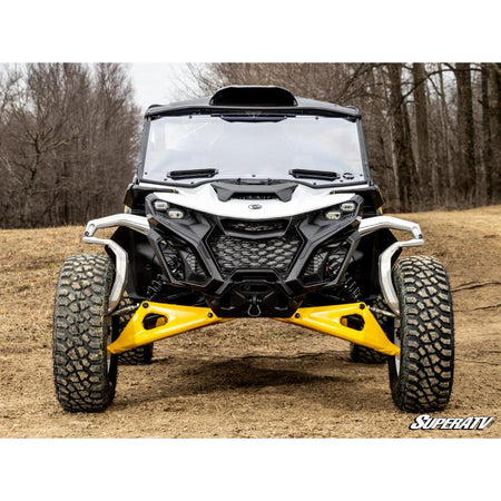 SuperATV Can - Am Maverick R Scratch - Resistant Vented Full Windshield - MojoMotoSport.com