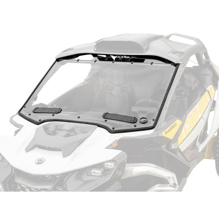 SuperATV Can - Am Maverick R Scratch - Resistant Vented Full Windshield - MojoMotoSport.com