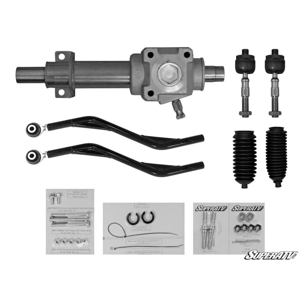 SuperATV Can - Am Maverick RackBoss Heavy - Duty Rack and Pinion - MojoMotoSport.com