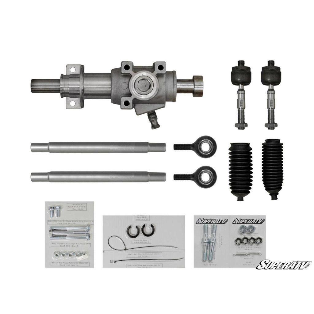 SuperATV Can - Am Maverick RackBoss Heavy - Duty Rack and Pinion - MojoMotoSport.com
