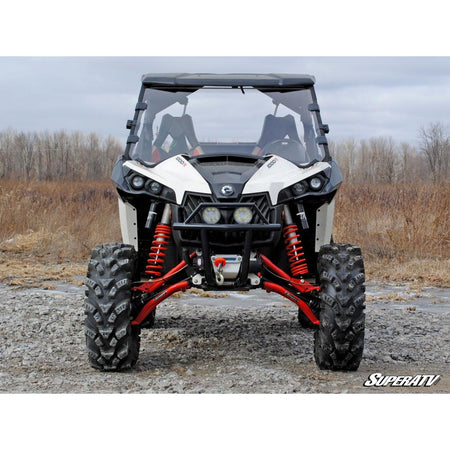 SuperATV Can - Am Maverick Scratch Resistant Full Windshield - MojoMotoSport.com