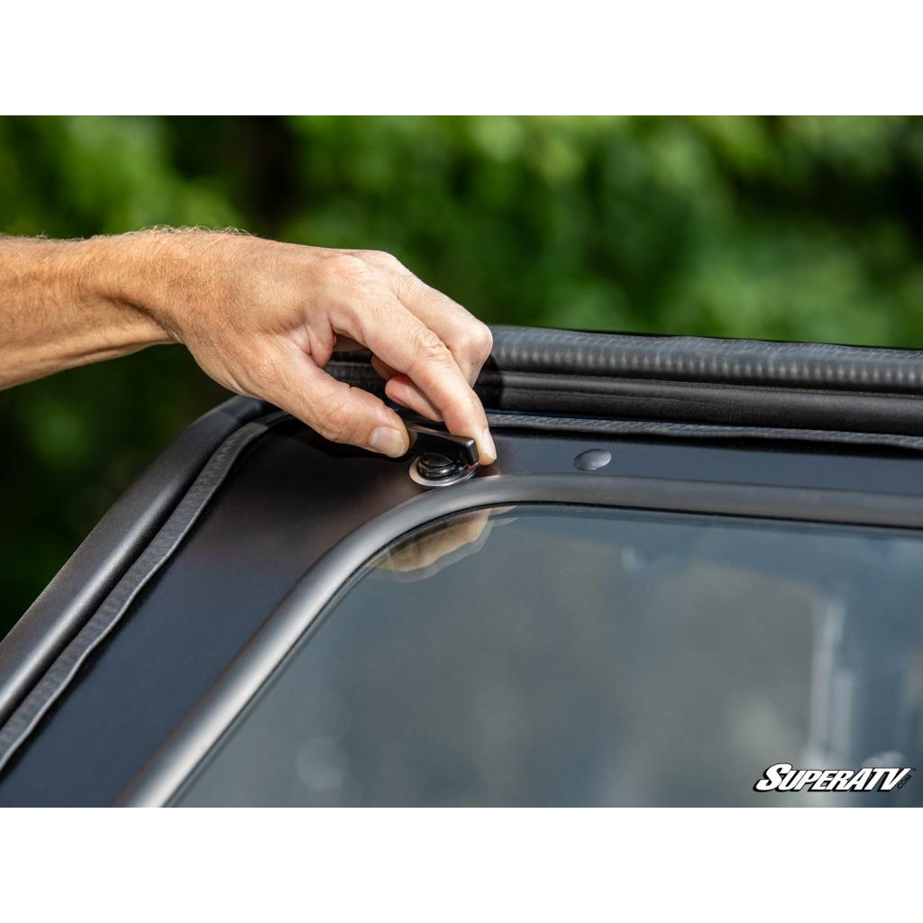 SuperATV Can - Am Maverick Sport Flip Down Glass Windshield - MojoMotoSport.com