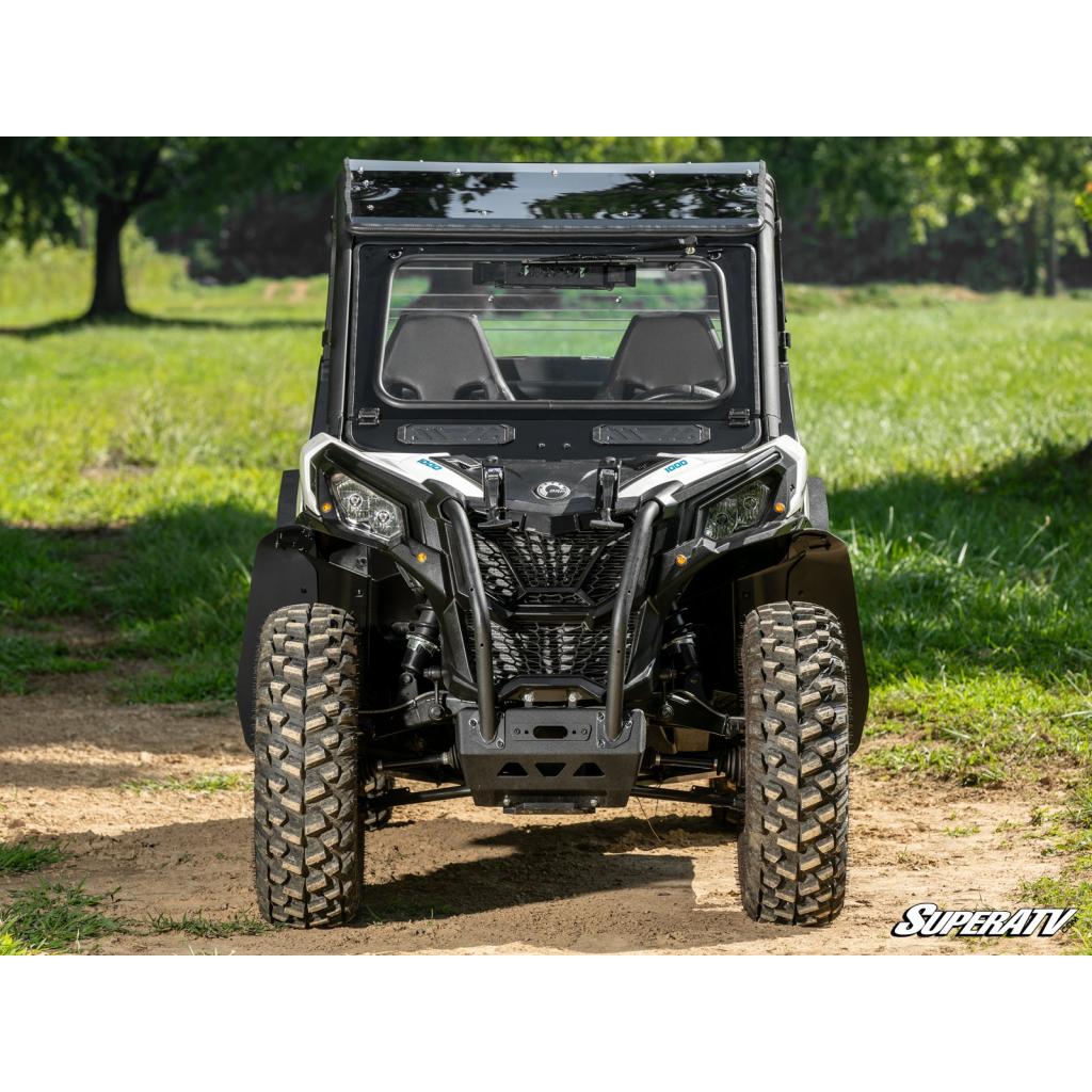 SuperATV Can - Am Maverick Sport Flip Down Glass Windshield - MojoMotoSport.com