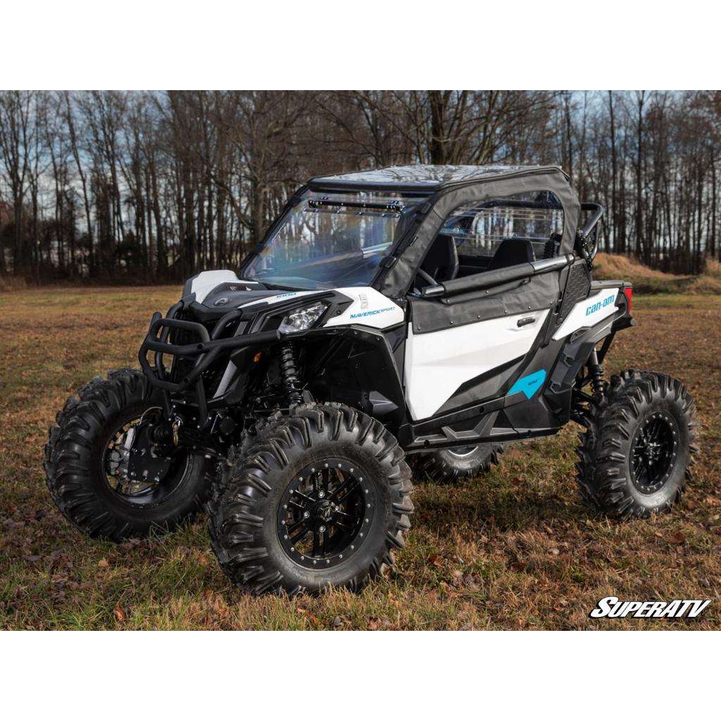 SuperATV Can - Am Maverick Sport Primal Soft Cab Enclosure Upper Doors - MojoMotoSport.com