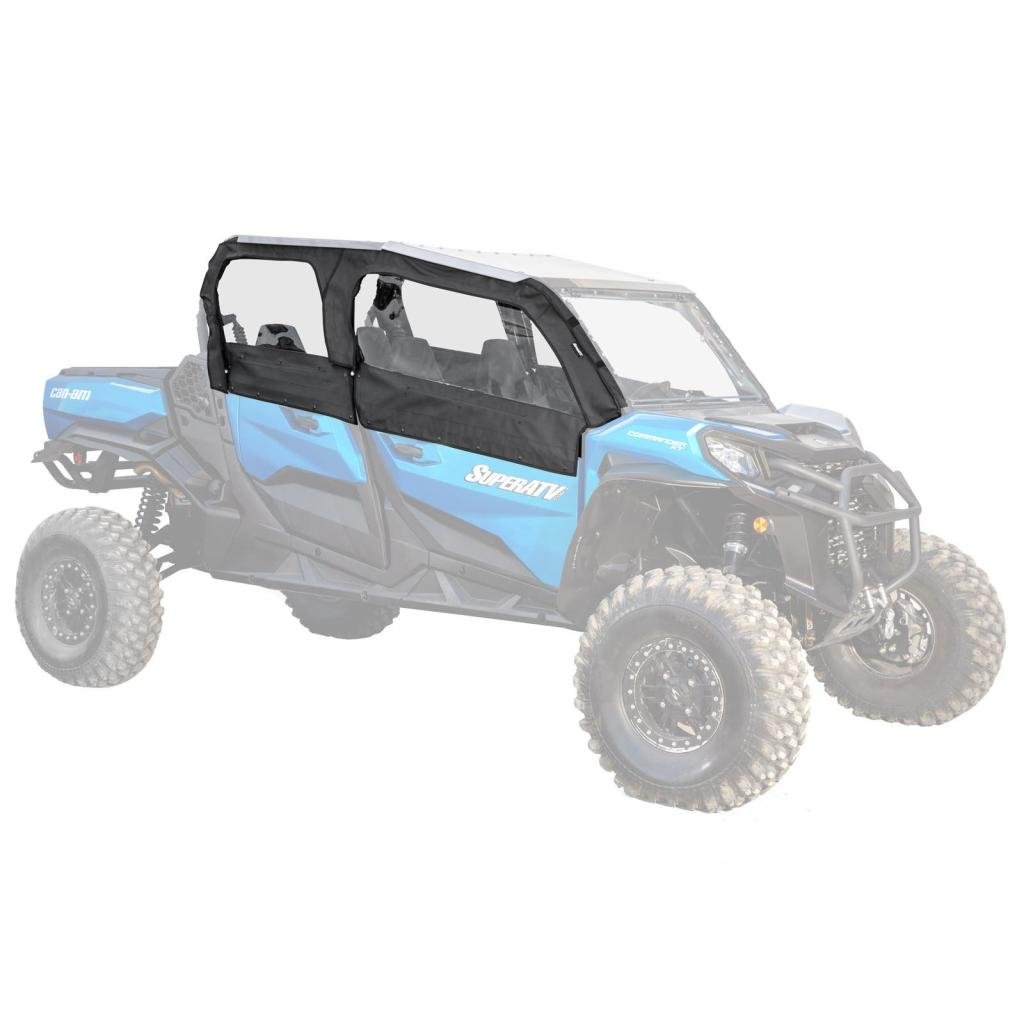 SuperATV Can - Am Maverick Sport Primal Soft Cab Enclosure Upper Doors - MojoMotoSport.com