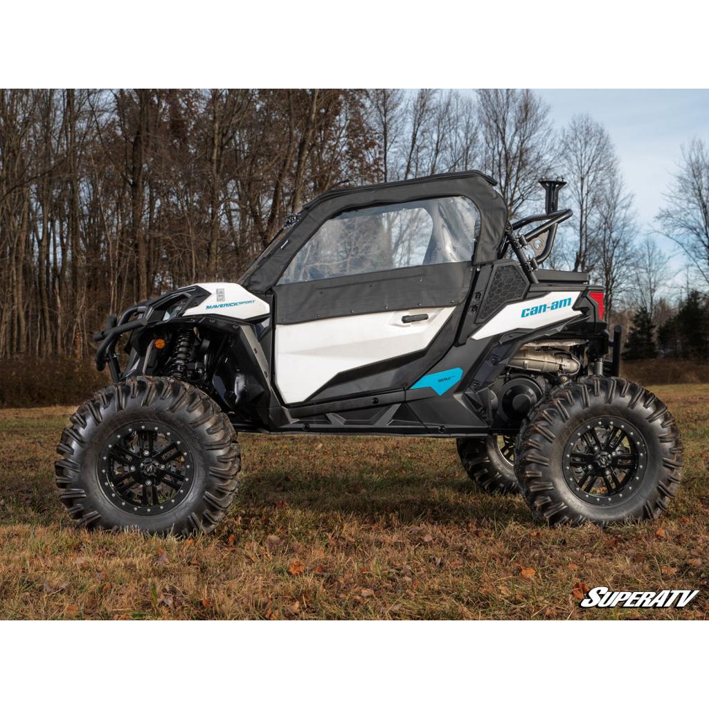 SuperATV Can - Am Maverick Sport Primal Soft Cab Enclosure Upper Doors - MojoMotoSport.com