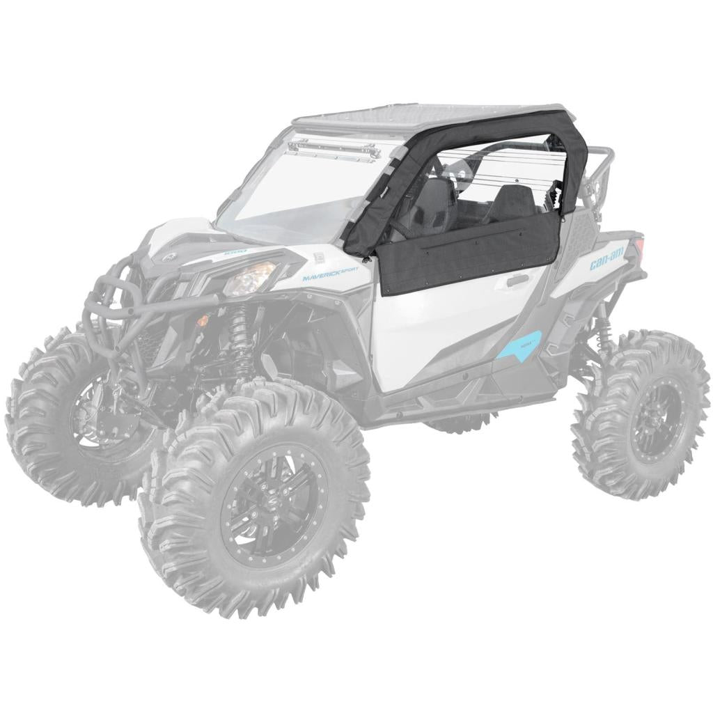 SuperATV Can - Am Maverick Sport Primal Soft Cab Enclosure Upper Doors - MojoMotoSport.com