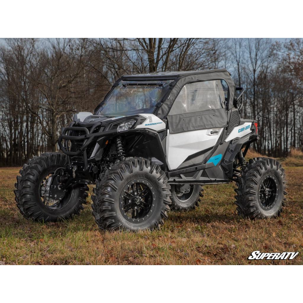 SuperATV Can - Am Maverick Sport Primal Soft Cab Enclosure Upper Doors - MojoMotoSport.com