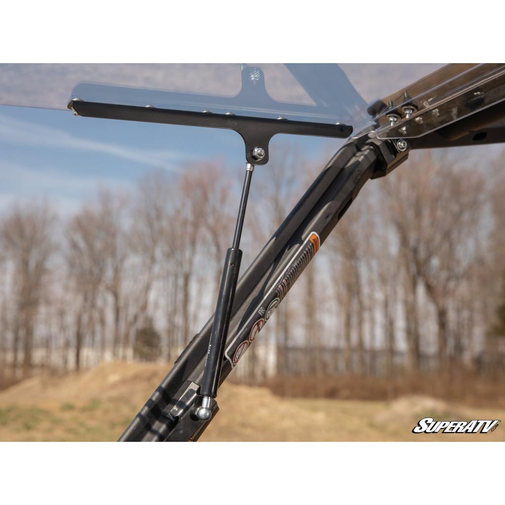 SuperATV Can - Am Maverick Trail Scratch Resistant Flip Windshield - MojoMotoSport.com