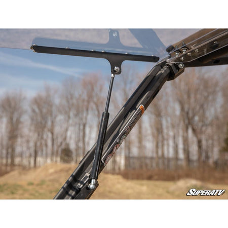 SuperATV Can - Am Maverick Trail Scratch Resistant Flip Windshield - MojoMotoSport.com