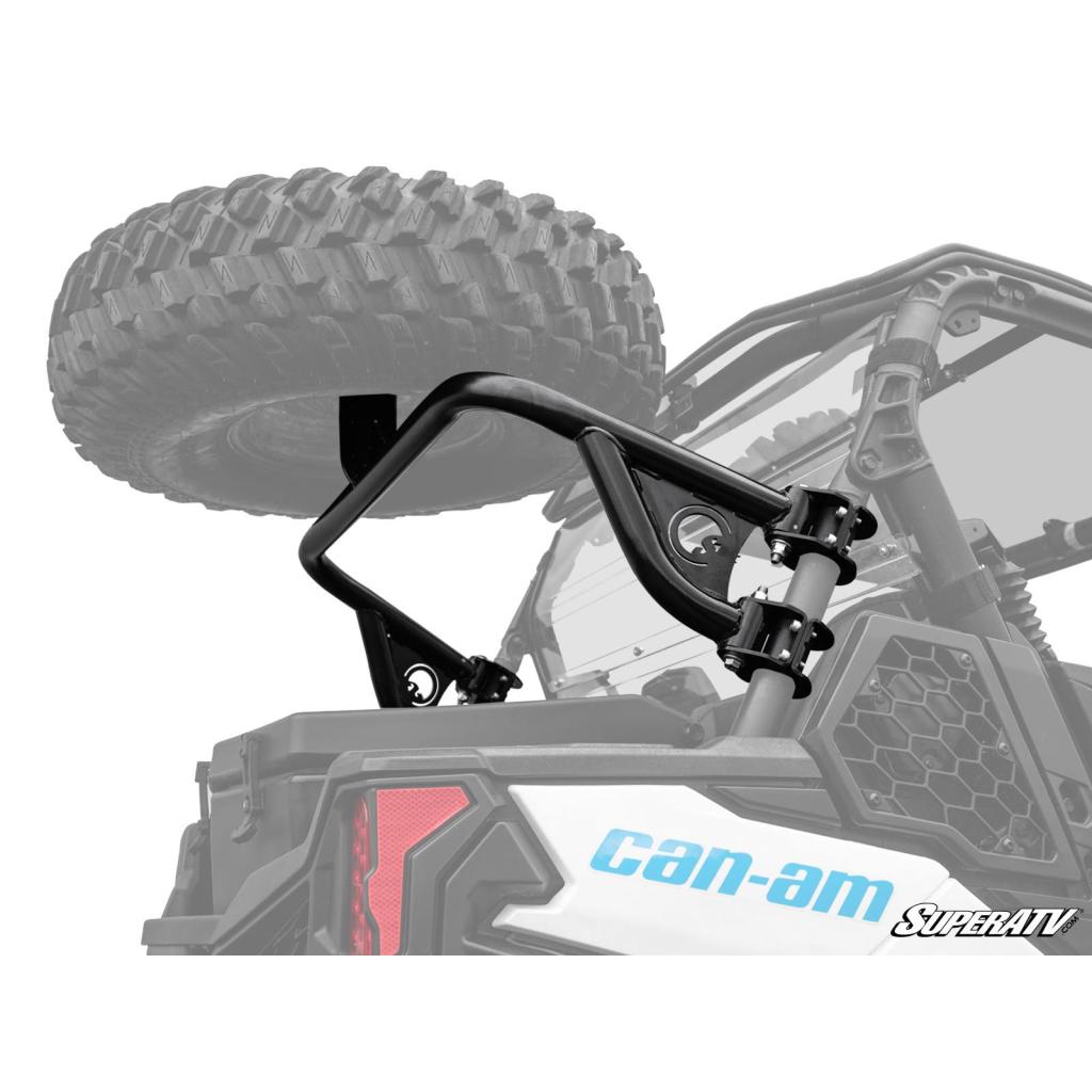 SuperATV Can - Am Maverick Trail Spare Tire Carrier - MojoMotoSport.com