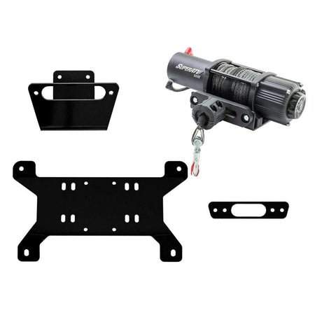SuperATV Can - Am Maverick Winch Mounting Plate - MojoMotoSport.com