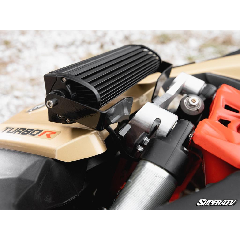 SuperATV Can - Am Maverick X3 12" Shock Tower Light Bar Mount - MojoMotoSport.com