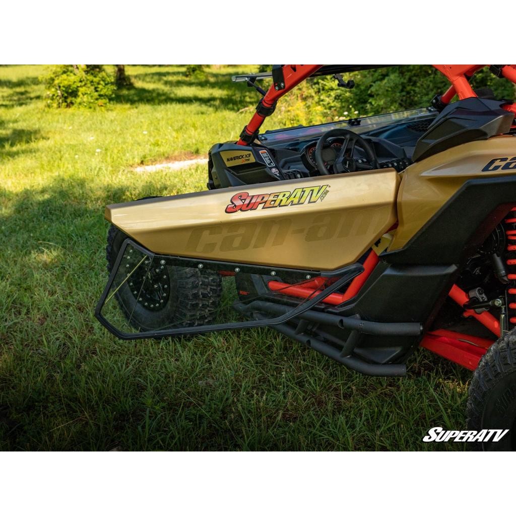 SuperATV Can - Am Maverick X3 Clear Lower Doors - MojoMotoSport.com