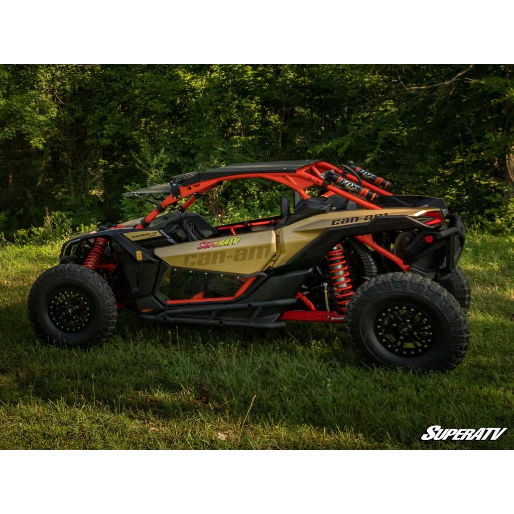 SuperATV Can - Am Maverick X3 Clear Lower Doors - MojoMotoSport.com