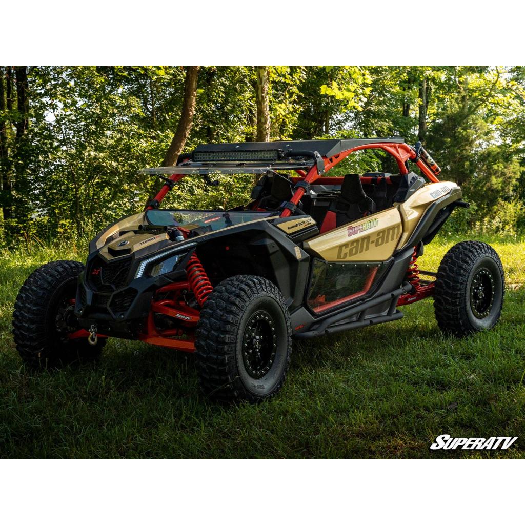 SuperATV Can - Am Maverick X3 Clear Lower Doors - MojoMotoSport.com