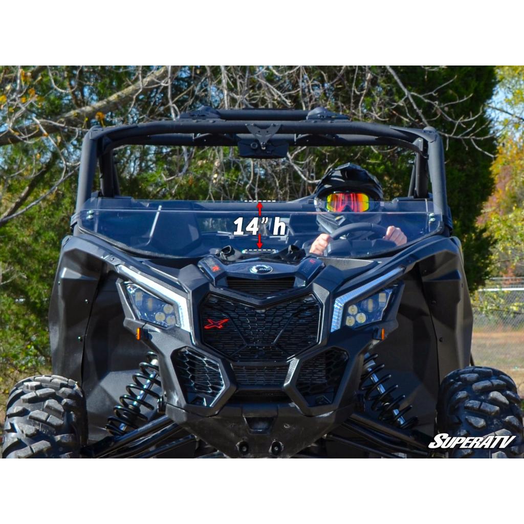 SuperATV Can - Am Maverick X3 Half Windshield - MojoMotoSport.com