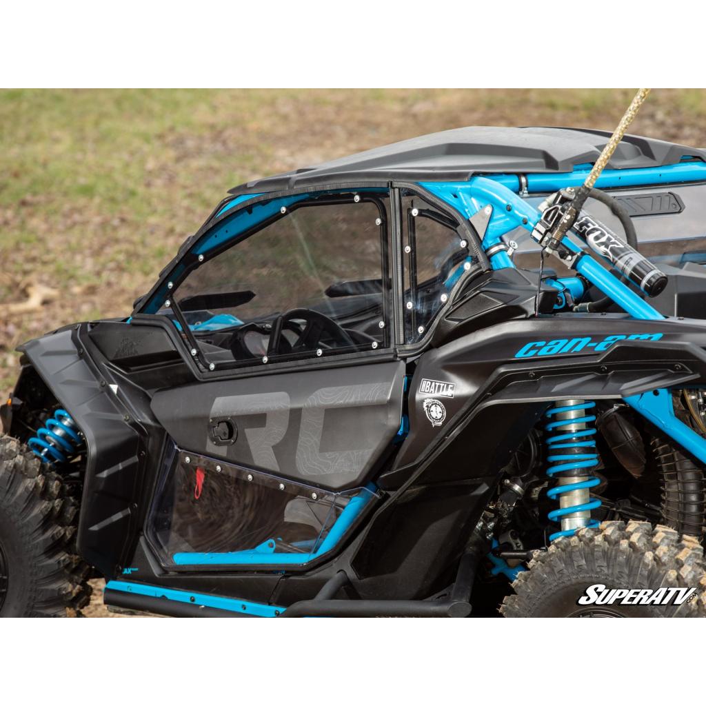 SuperATV Can - Am Maverick X3 Hard Cab Enclosure Upper Doors - MojoMotoSport.com