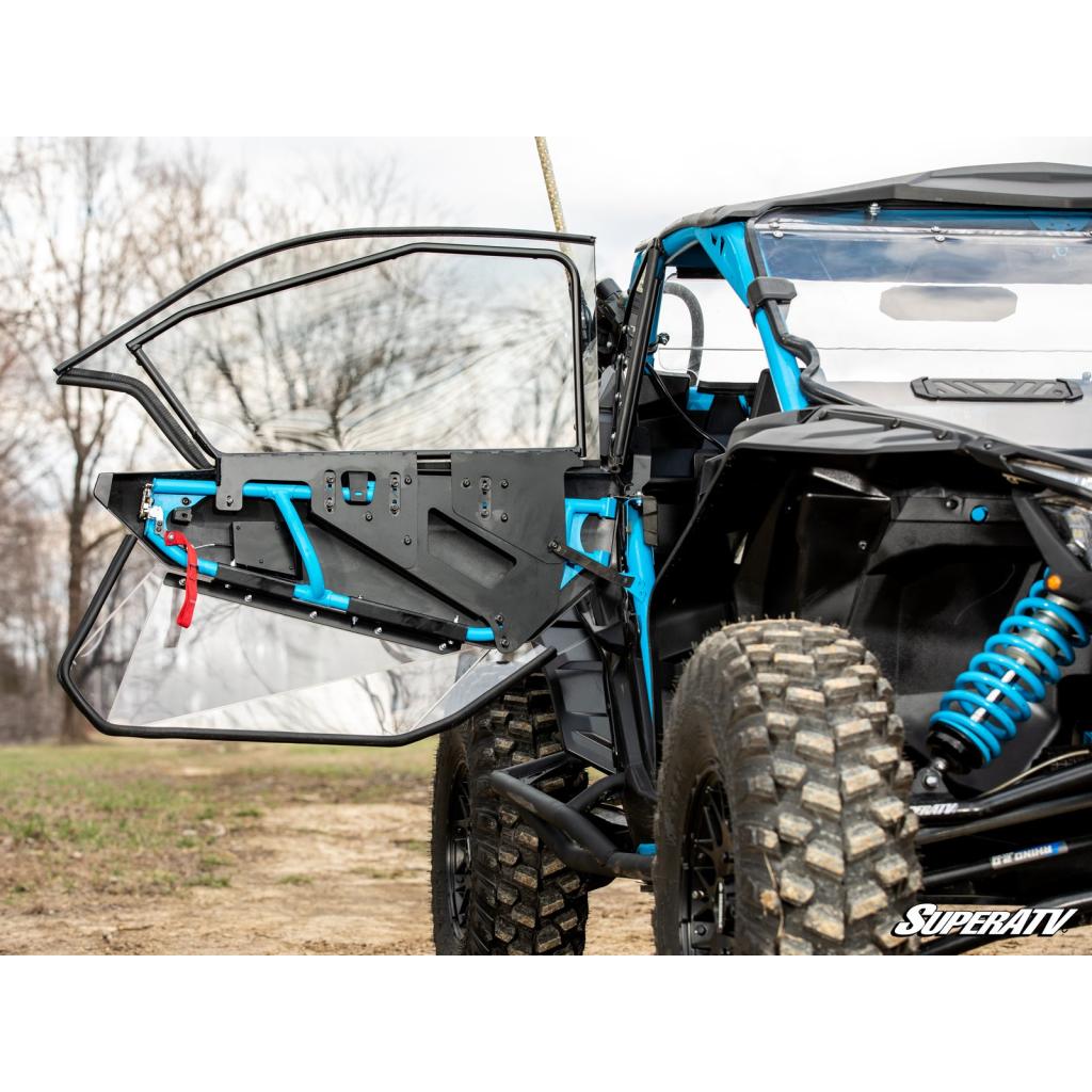SuperATV Can - Am Maverick X3 Hard Cab Enclosure Upper Doors - MojoMotoSport.com