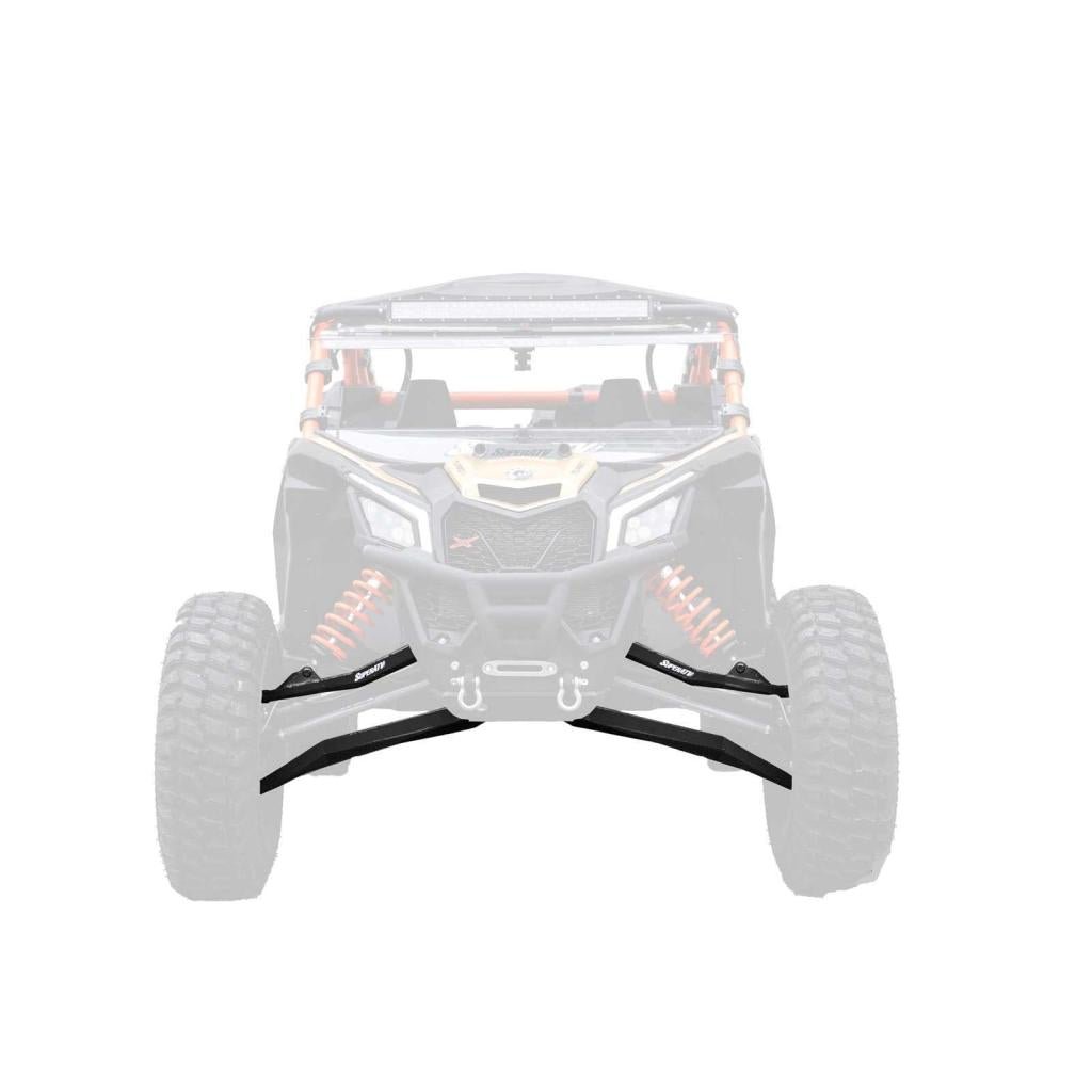 SuperATV Can - Am Maverick X3 High Clearance Boxed Front A - Arms - MojoMotoSport.com