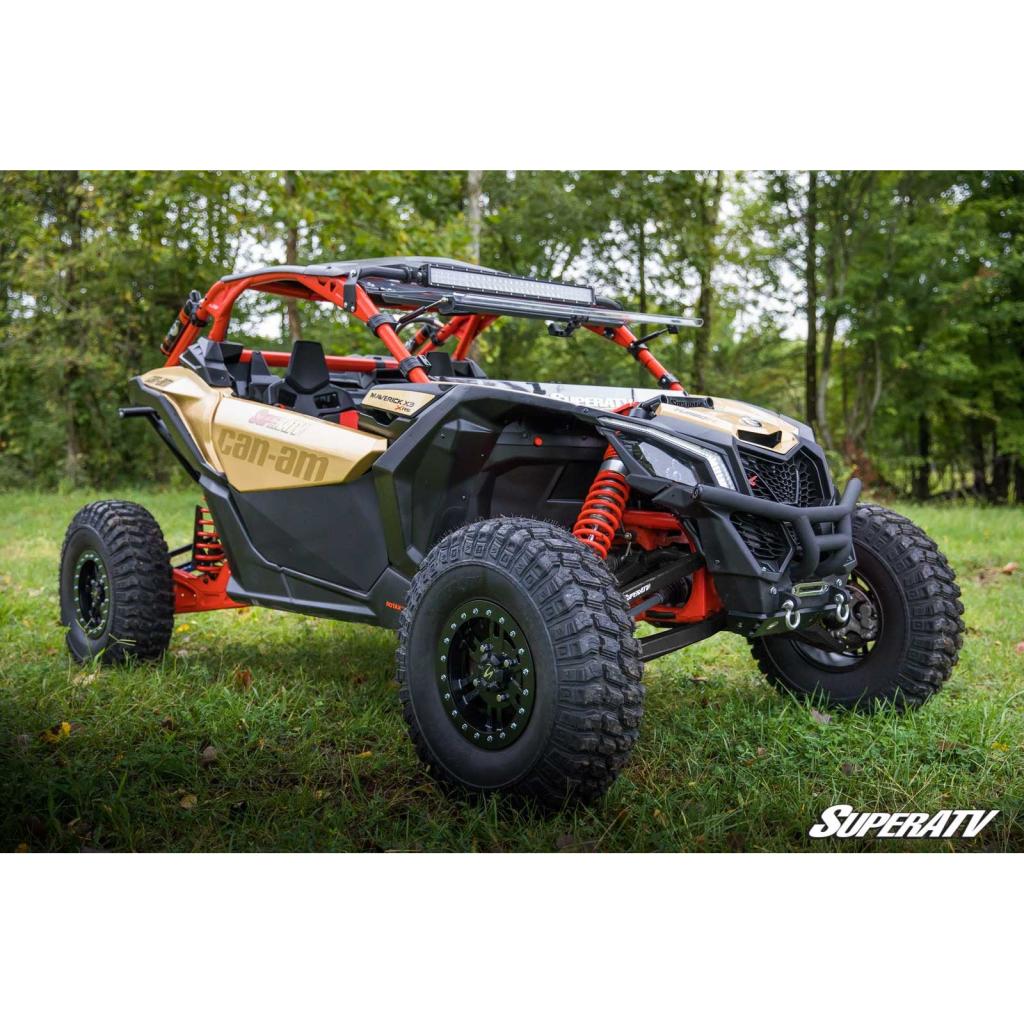 SuperATV Can - Am Maverick X3 High Clearance Boxed Front A - Arms - MojoMotoSport.com