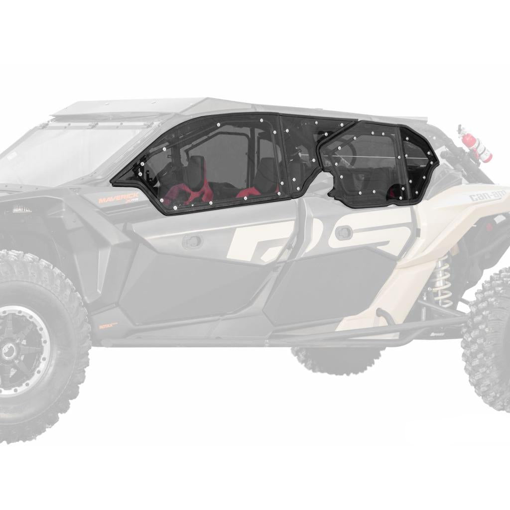 SuperATV Can - Am Maverick X3 MAX Hard Cab Enclosure Upper Doors - MojoMotoSport.com