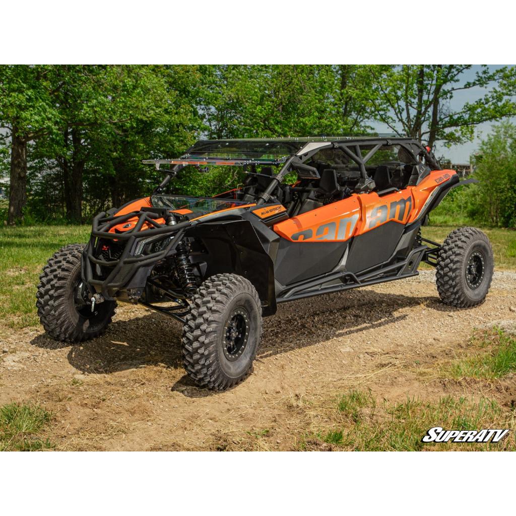 SuperATV Can - Am Maverick X3 MAX Heavy - Duty Nerf Bars - MojoMotoSport.com