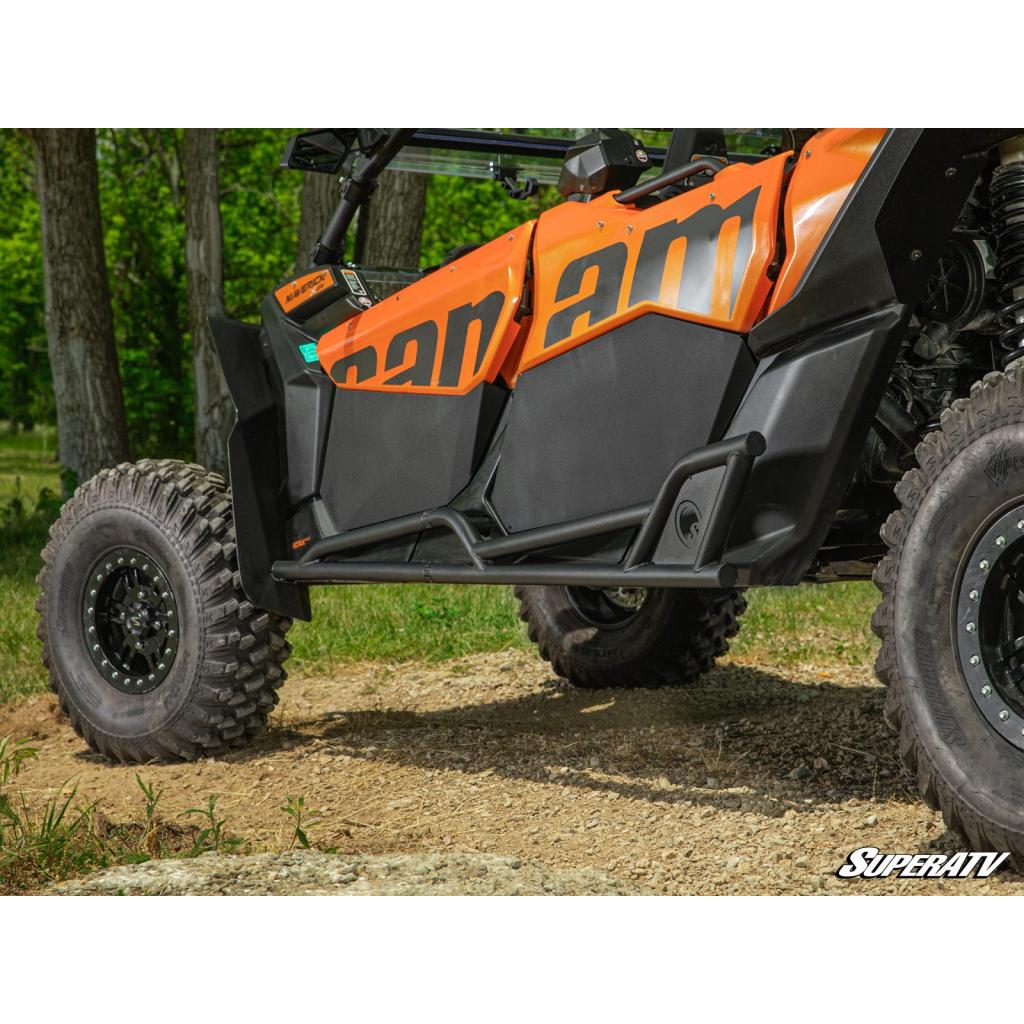 SuperATV Can - Am Maverick X3 MAX Heavy - Duty Nerf Bars - MojoMotoSport.com