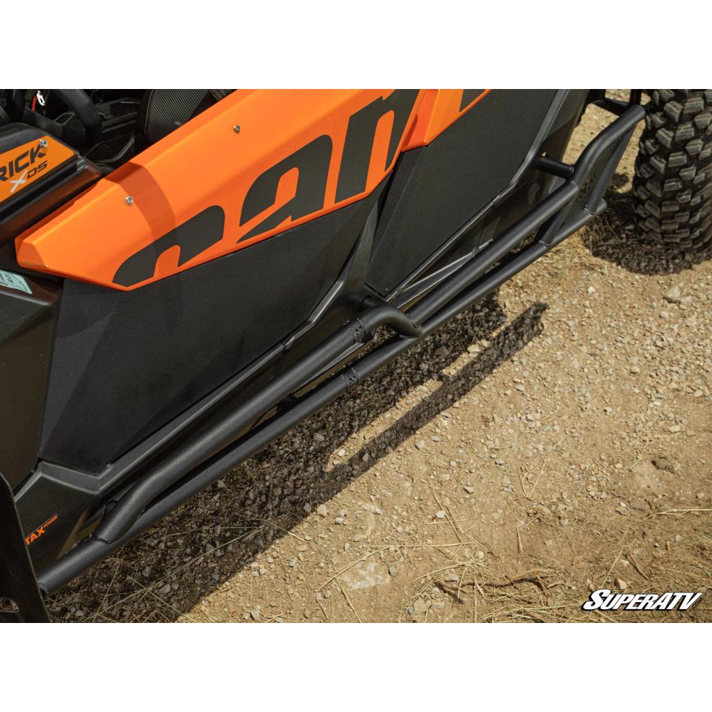 SuperATV Can - Am Maverick X3 MAX Heavy - Duty Nerf Bars - MojoMotoSport.com