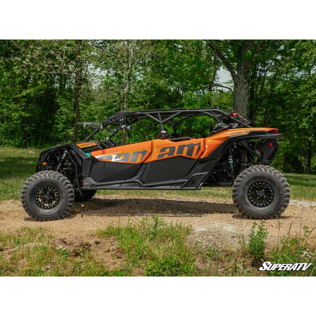 SuperATV Can - Am Maverick X3 MAX Heavy - Duty Nerf Bars - MojoMotoSport.com