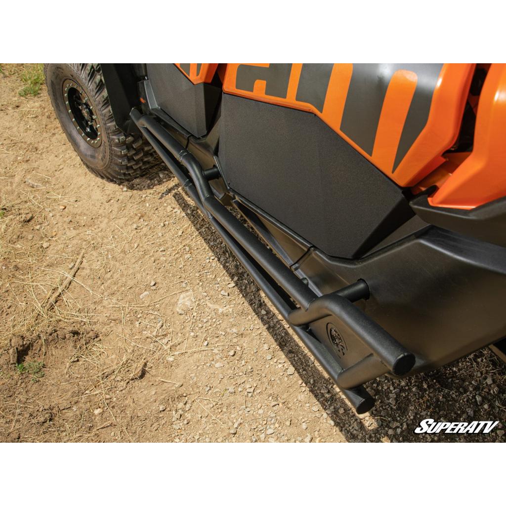 SuperATV Can - Am Maverick X3 MAX Heavy - Duty Nerf Bars - MojoMotoSport.com