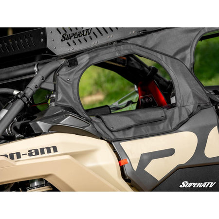 SuperATV Can - Am Maverick X3 MAX Primal Soft Cab Enclosure Upper Doors - MojoMotoSport.com