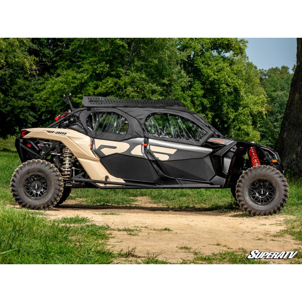 SuperATV Can - Am Maverick X3 MAX Primal Soft Cab Enclosure Upper Doors - MojoMotoSport.com