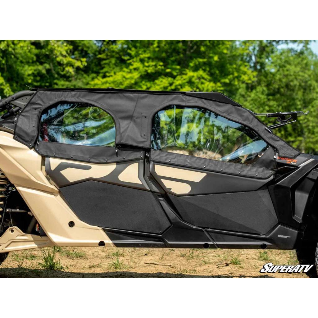 SuperATV Can - Am Maverick X3 MAX Primal Soft Cab Enclosure Upper Doors - MojoMotoSport.com