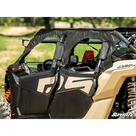 SuperATV Can - Am Maverick X3 MAX Primal Soft Cab Enclosure Upper Doors - MojoMotoSport.com
