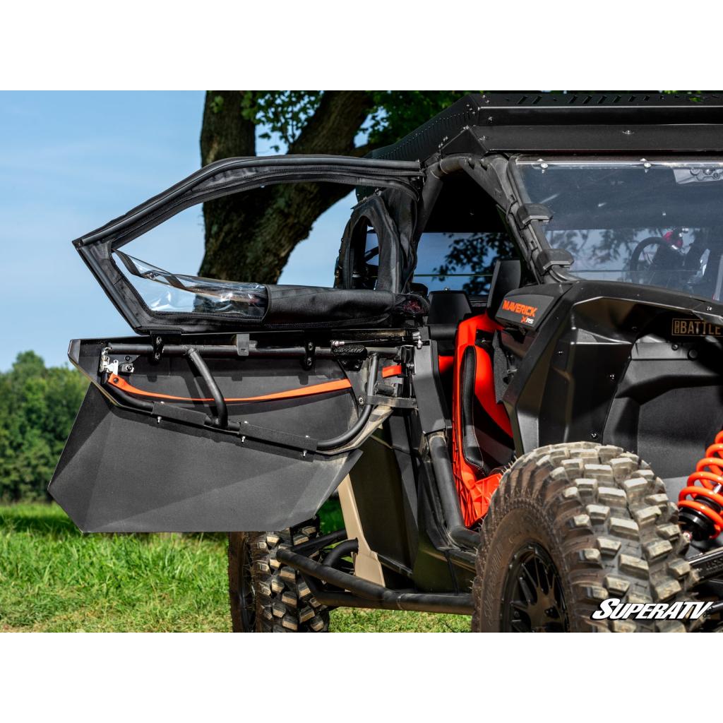 SuperATV Can - Am Maverick X3 MAX Primal Soft Cab Enclosure Upper Doors - MojoMotoSport.com