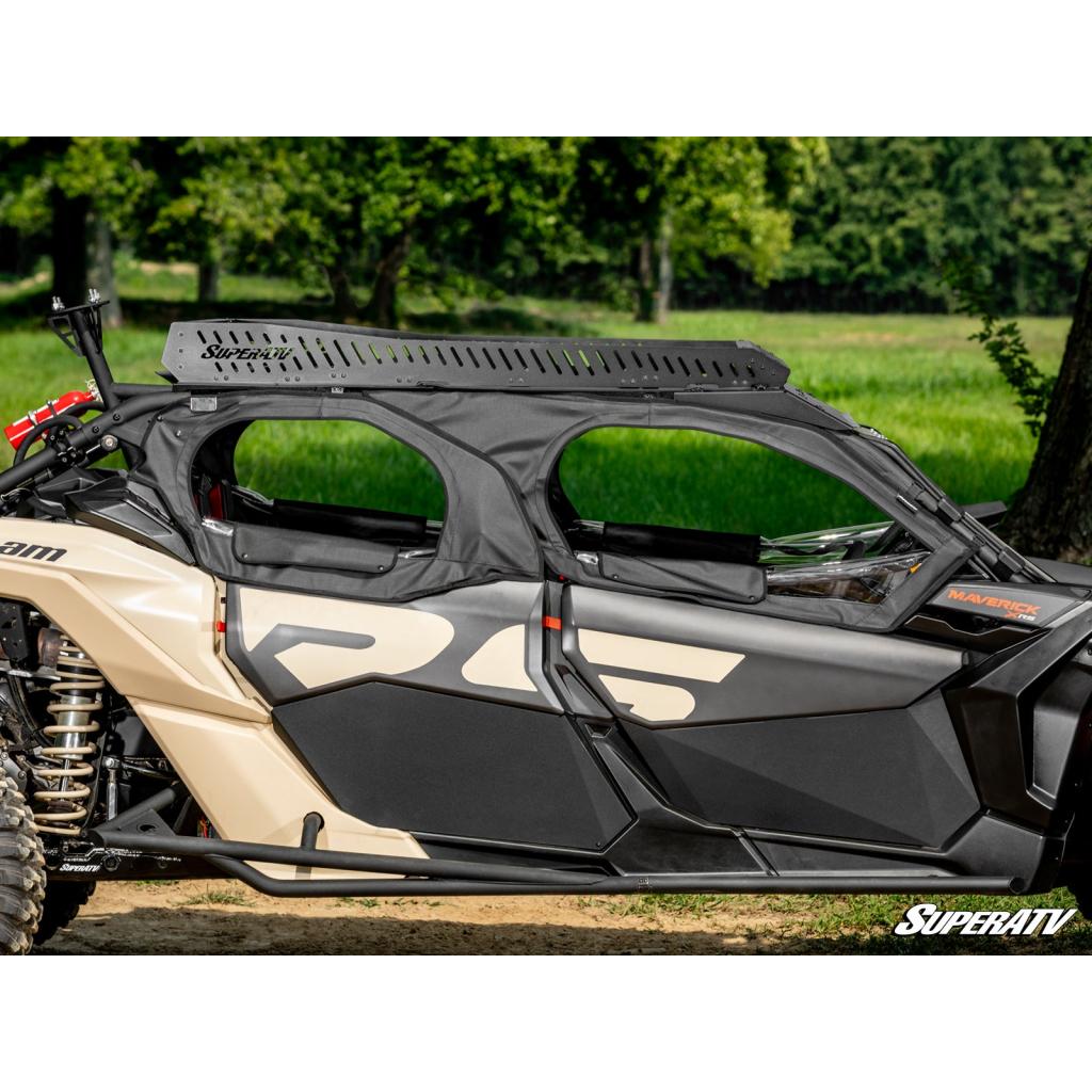 SuperATV Can - Am Maverick X3 MAX Primal Soft Cab Enclosure Upper Doors - MojoMotoSport.com