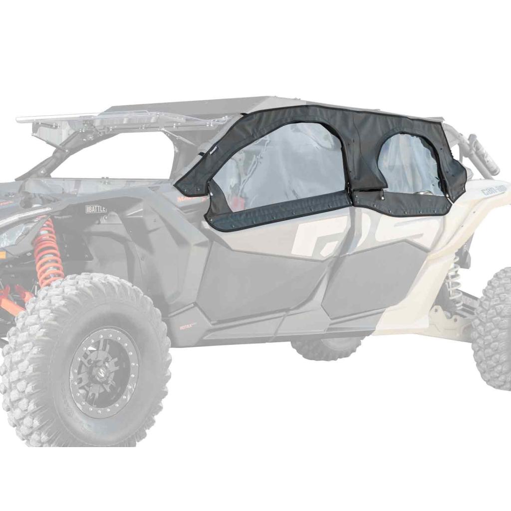 SuperATV Can - Am Maverick X3 MAX Primal Soft Cab Enclosure Upper Doors - MojoMotoSport.com